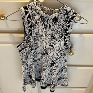 Free People Black and White top! size S